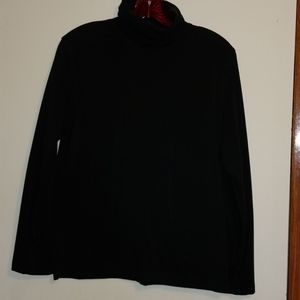 Black turtleneck top